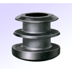 Embouts ronds plastiques noirs Embouts ronds plastiques noirs