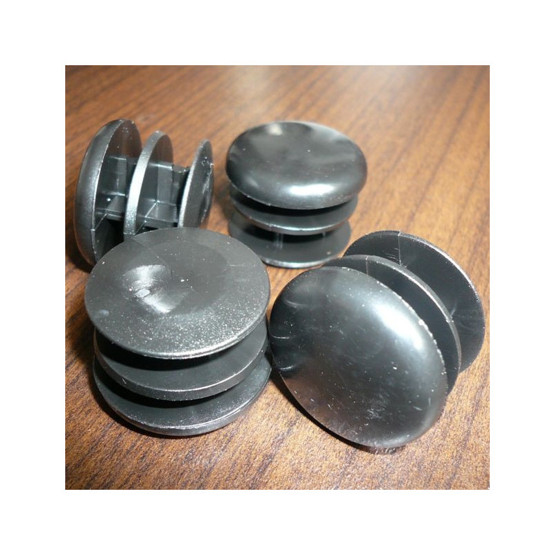 Embouts ronds plastiques noirs Embouts ronds plastiques noirs