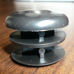 Embouts ronds plastiques noirs Embouts ronds plastiques noirs