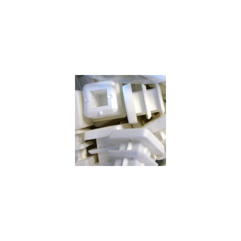 Embouts rectangulaires plastiques blancs Embouts rectangulaires plastiques blancs