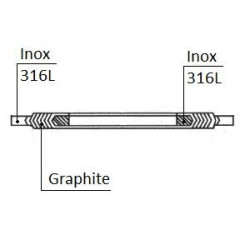 Joint spiralé GR Inox316L class 600 C/I Joint spiralé GR Inox316L class 600 C/I