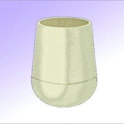 Embouts ronds emboitant plastiques Blanc Embouts ronds emboitant plastiques Blanc