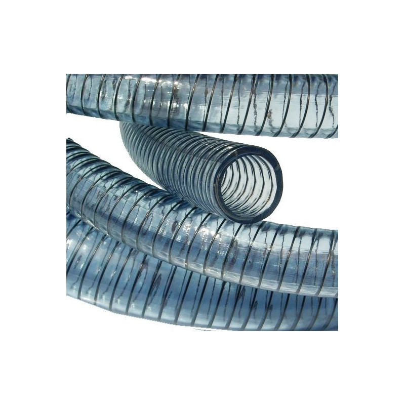 Tuyau vidange PVC à spire acier Tuyau vidange PVC à spire acier