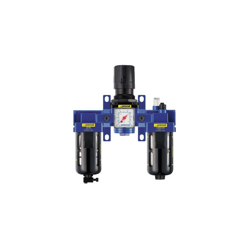 Filtre régulateur lubrificateur 3 blocs G 1/2 Filtre régulateur lubrificateur 3 blocs G 1/2