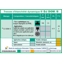 Tresse DJ DOM / S rectangulaire Tresse DJ DOM / S rectangulaire