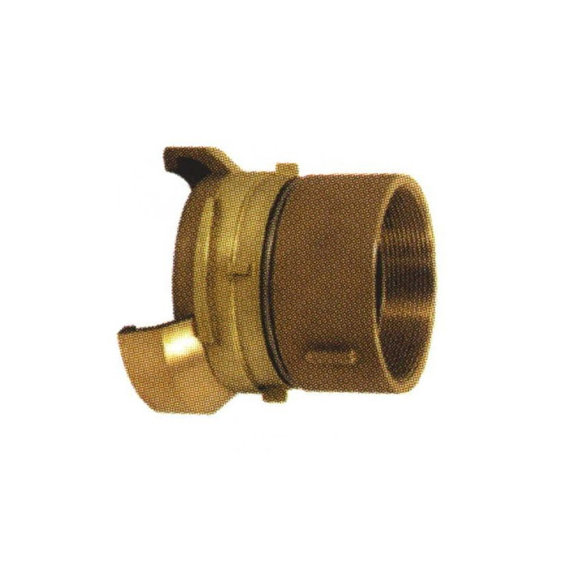 Embout 1/2 sym. filetée femelle avec verrou bronze Embout 1/2 sym. filetée femelle avec verrou bronze