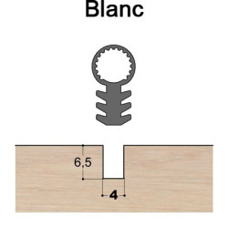 Joint tubulaire queue de sapin TS blanc Joint tubulaire queue de sapin TS blanc