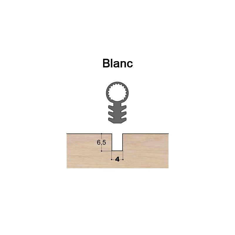 Joint tubulaire queue de sapin TS blanc Joint tubulaire queue de sapin TS blanc