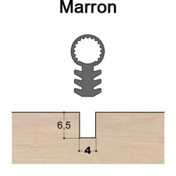 Joint tubulaire queue de sapin TS marron Joint tubulaire queue de sapin TS marron
