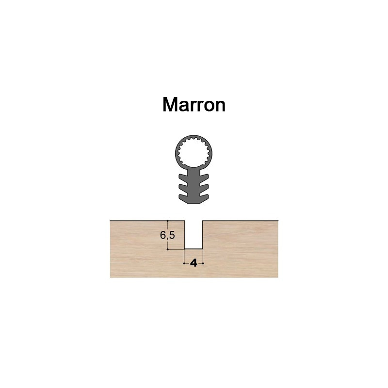 Joint tubulaire queue de sapin TS marron Joint tubulaire queue de sapin TS marron