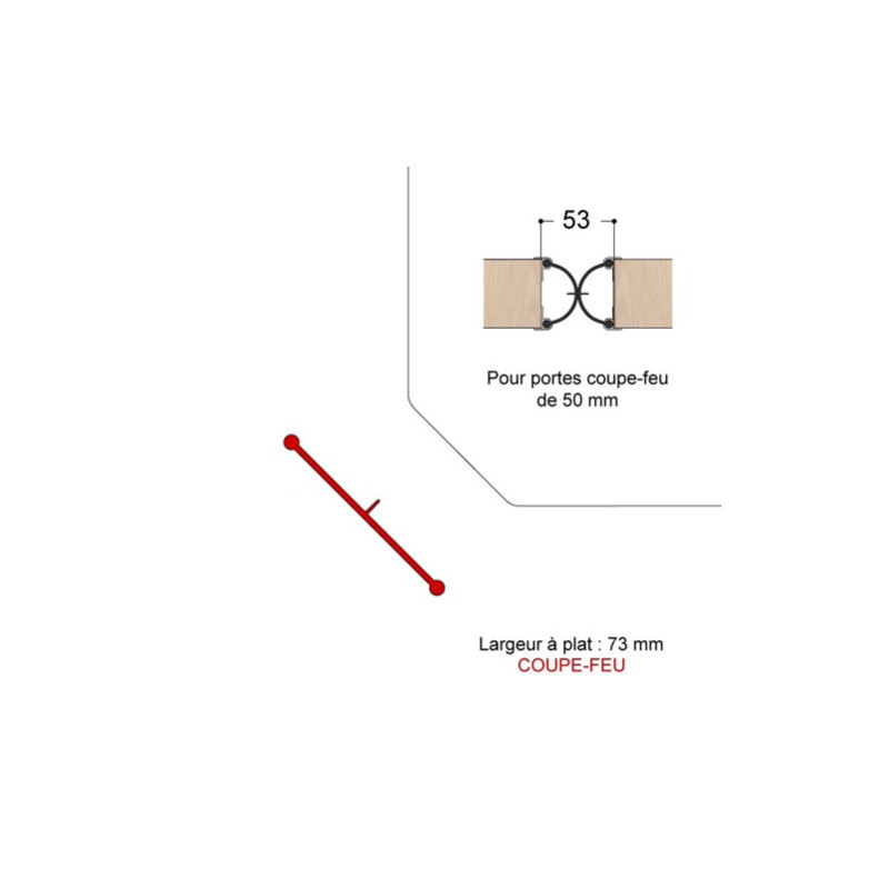 Joint anti-pince doigts porte 50 CF Joint anti-pince doigts porte 50 CF