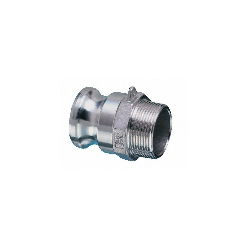 Adaptateur mâle aluminium à cames Adaptateur mâle aluminium à cames