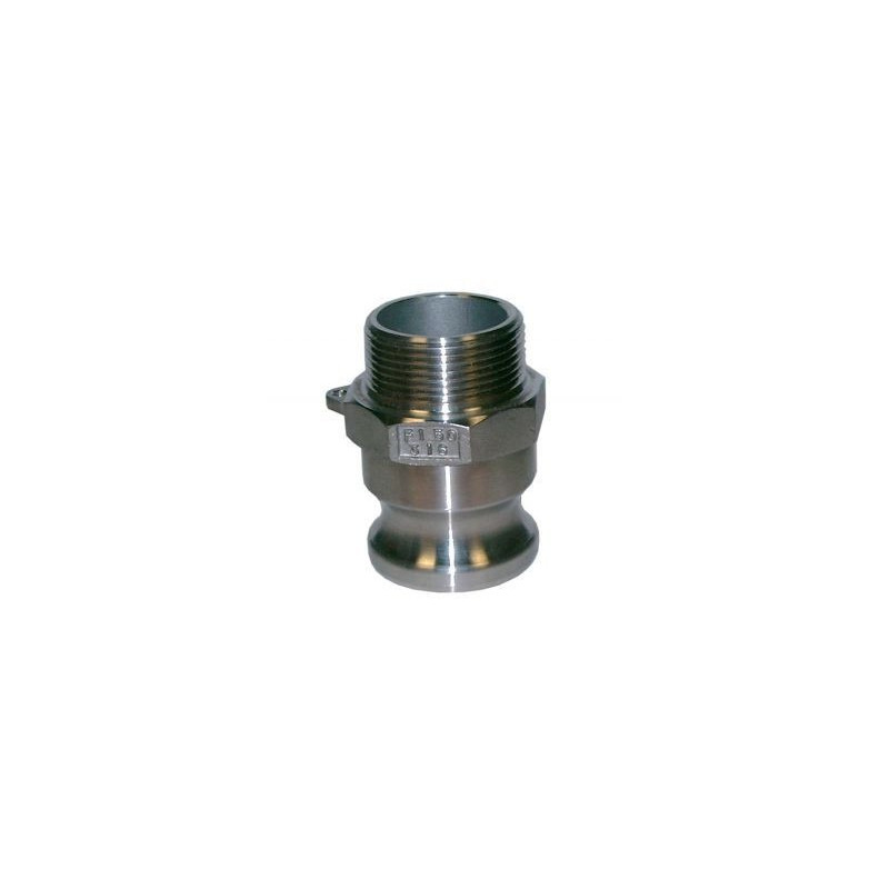Adaptateur mâle inox à cames Adaptateur mâle inox à cames