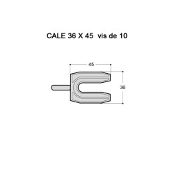 Cale de vitrage en U Cale de vitrage en U
