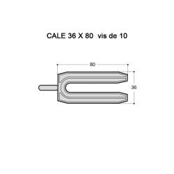 Cale de vitrage en U Cale de vitrage en U