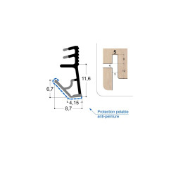 Joint isophonique multichambre F12 R5 PR Joint isophonique multichambre F12 R5 PR