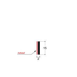 Bande rigide avec pression, H 2 mm CF Bande rigide avec pression, H 2 mm CF
