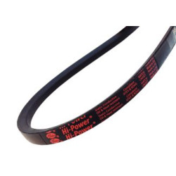 Courroie trapézoïdale GATES ou OPTIBELT pour une gorge de 13 mm de large. TYPE A. Courroie trapézoïdale GATES ou OPTIBELT pour une gorge de 13 mm de large. TYPE A.