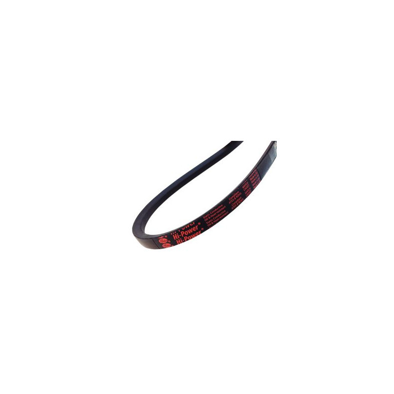Courroie trapézoïdale GATES ou OPTIBELT pour une gorge de 13 mm de large. TYPE A. Courroie trapézoïdale GATES ou OPTIBELT pour une gorge de 13 mm de large. TYPE A.