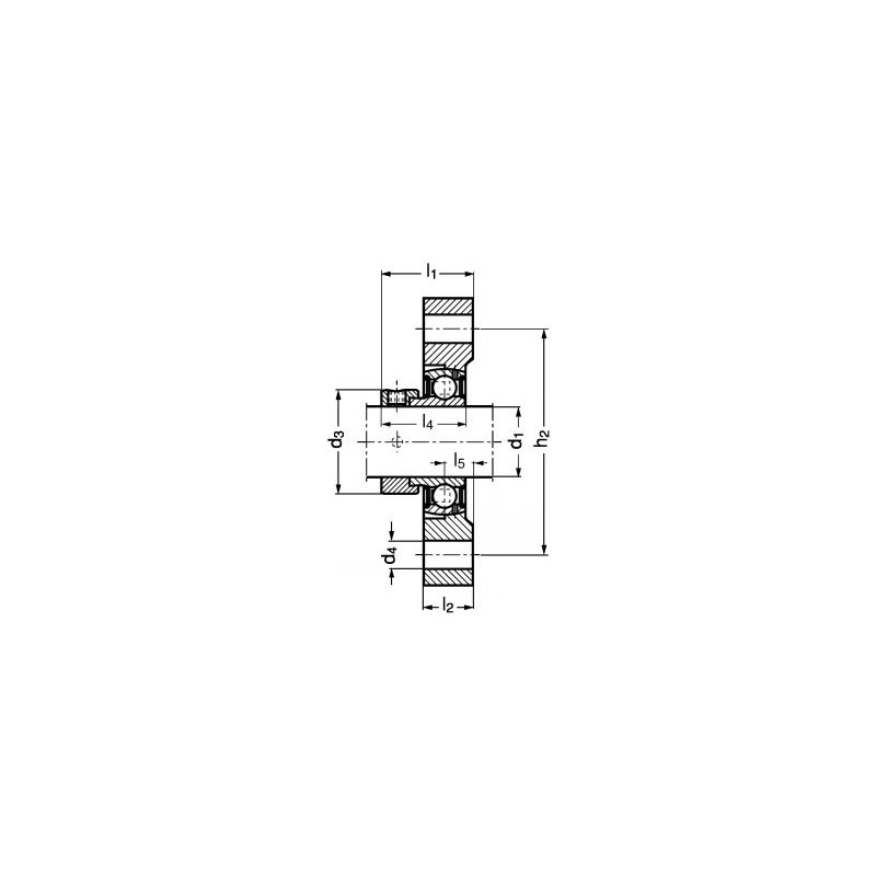 Palier applique avec corps en fonte M7-FLCTE Palier applique avec corps en fonte M7-FLCTE