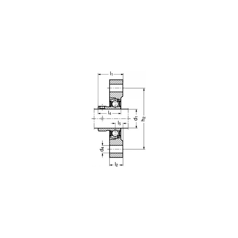 Palier applique avec corps en fonte M7-FLCTEY Palier applique avec corps en fonte M7-FLCTEY