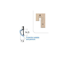 Joint sur dormant F14.5 R4 NO PR 150 Joint sur dormant F14.5 R4 NO PR 150