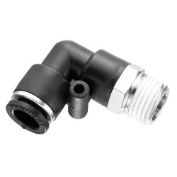 Coude autobloquant mâle 90° orientable filetage conique Coude autobloquant mâle 90° orientable filetage conique