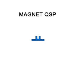 Jet d'eau magnétique, porte 58 mm + magnet QSP Jet d'eau magnétique, porte 58 mm + magnet QSP