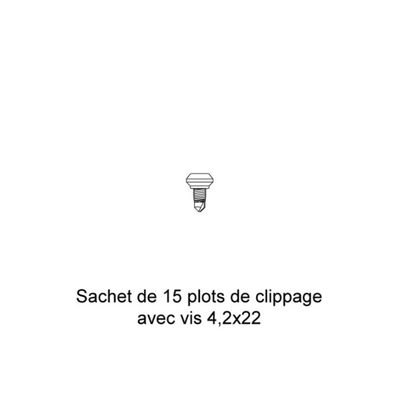 Plots clip métal pour profilé PORTE JOINT 1 Plots clip métal pour profilé PORTE JOINT 1