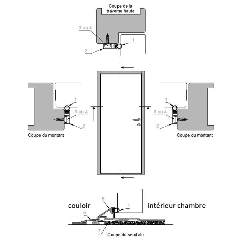 Plots clip bois pour profilé PORTE JOINT 1 Plots clip bois pour profilé PORTE JOINT 1