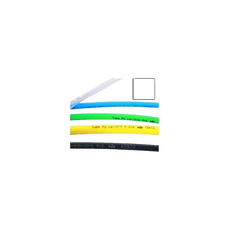 Tube polyuréthane calibré transparent, bobine de 25 m Tube polyuréthane calibré transparent, bobine de 25 m