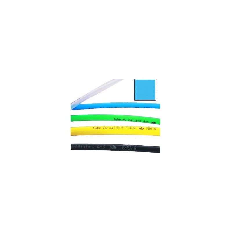 Tube polyuréthane calibré bleu, bobine de 25 m Tube polyuréthane calibré bleu, bobine de 25 m