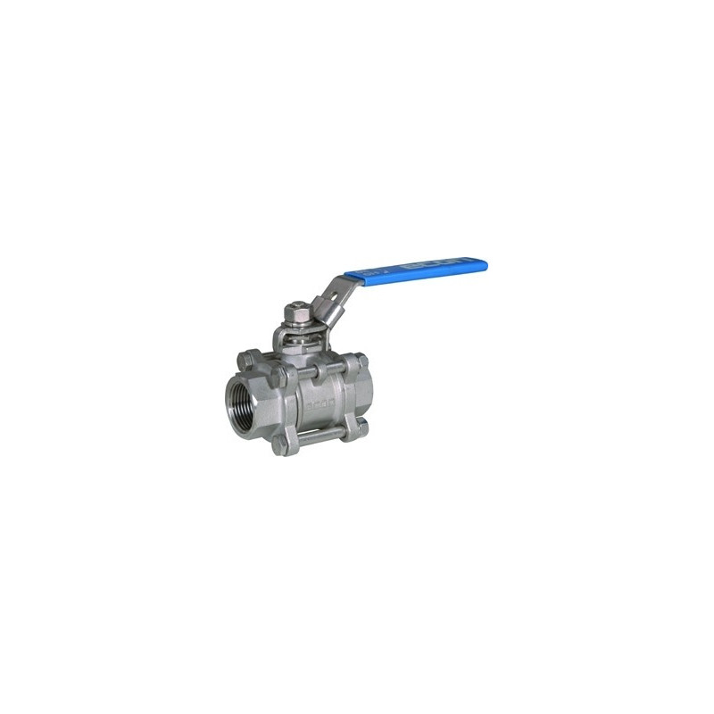 Robinet taraudé BSP à boisseau sphérique inox femelle 7446 Robinet taraudé BSP à boisseau sphérique inox femelle 7446