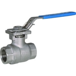 Robinet taraudé BSP à boisseau sphérique ISO inox femelle 7752 Robinet taraudé BSP à boisseau sphérique ISO inox femelle 7752