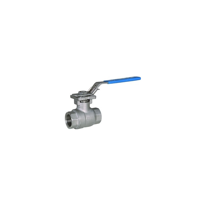 Robinet taraudé BSP à boisseau sphérique ISO inox femelle 7752 Robinet taraudé BSP à boisseau sphérique ISO inox femelle 7752
