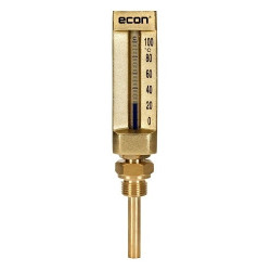 Thermomètre tube de verre connexion verticale Thermomètre tube de verre connexion verticale
