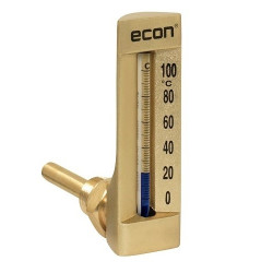 Thermomètre tube de verre connexion horizontale Thermomètre tube de verre connexion horizontale