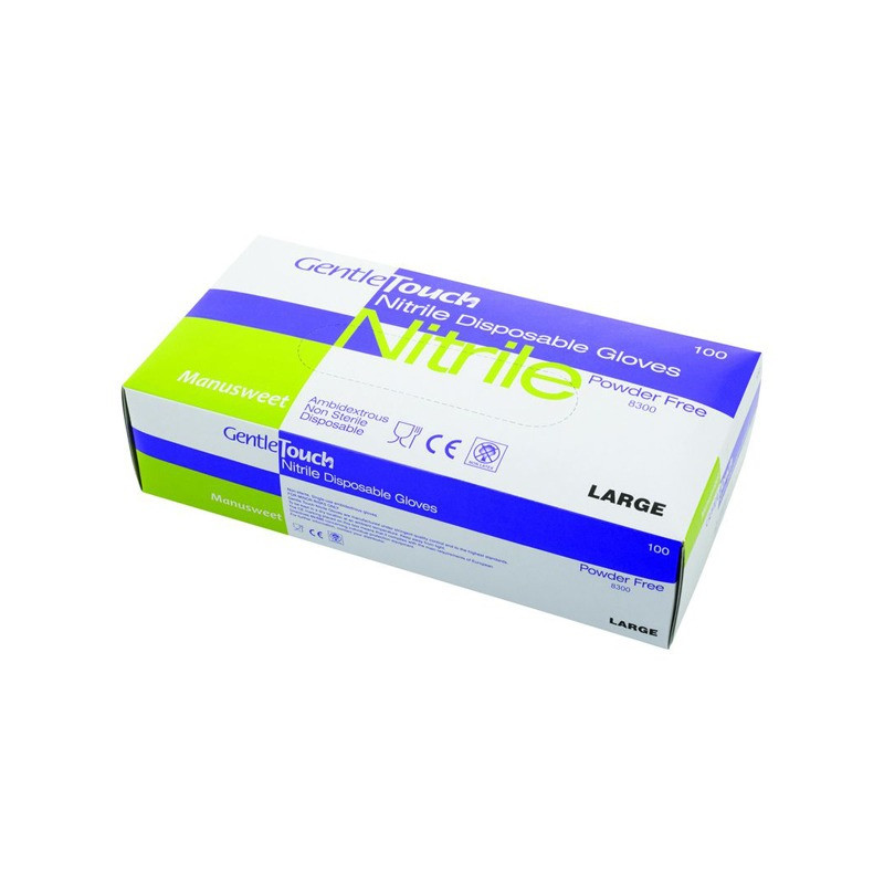 100 gants en NITRILE non poudré usage unique 100 gants en NITRILE non poudré usage unique