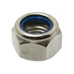 Ecrou hexagonal à frein cl 6 DIN 985 zingué Ecrou hexagonal à frein cl 6 DIN 985 zingué