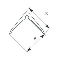 Protection angle de mur à coller longueur 2m Protection angle de mur à coller longueur 2m