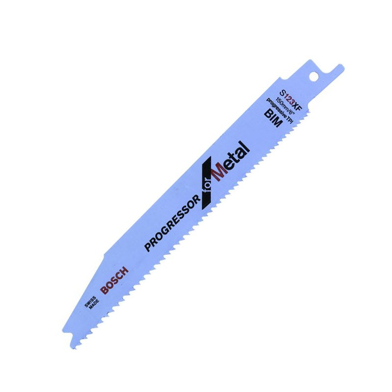 5 lames métal S123XF en 150 mm BOSCH