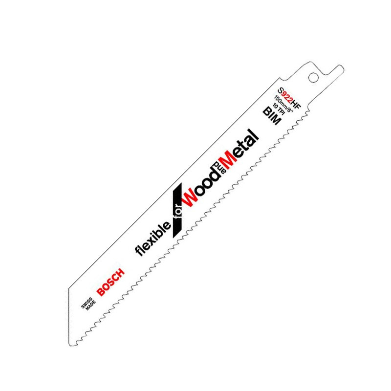 5 lames bois métal S922HF en 150 mm BOSCH 5 lames bois métal S922HF en 150 mm BOSCH