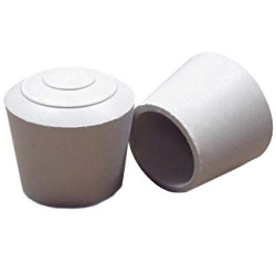 Embouts emboitant caoutchouc ronds blanc pour tube métal 100PCS Embouts emboitant caoutchouc ronds blanc pour tube métal 100PCS