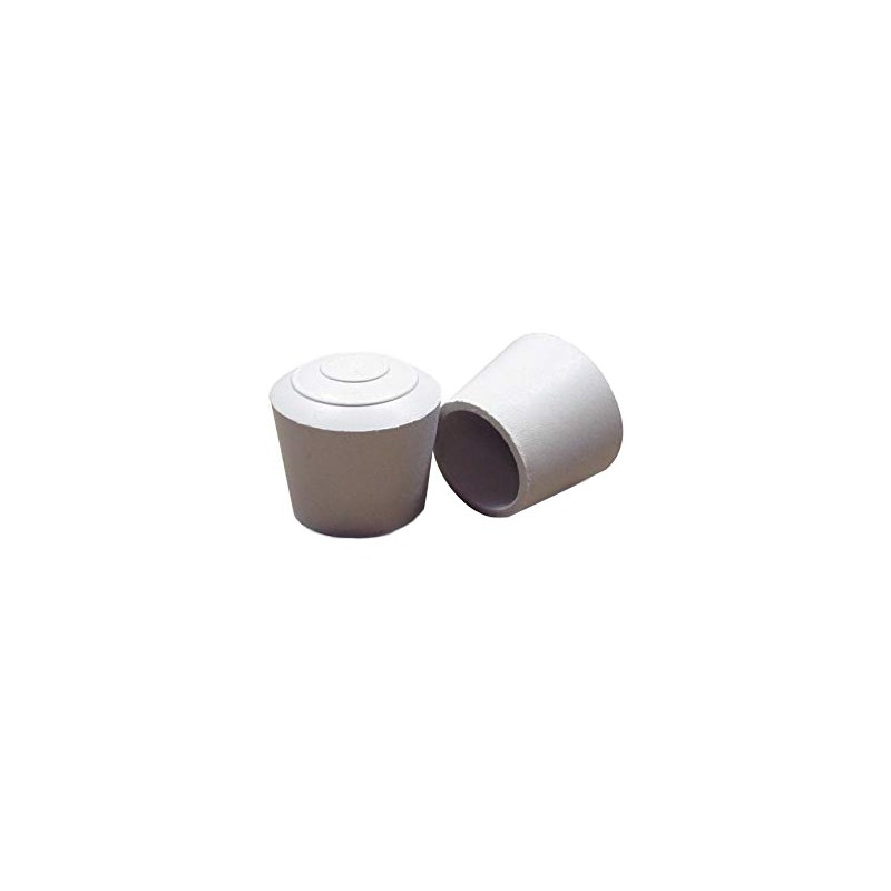 Embouts emboitant caoutchouc ronds blanc pour tube métal 100PCS Embouts emboitant caoutchouc ronds blanc pour tube métal 100PCS