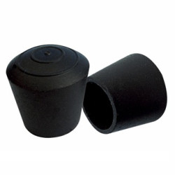 Embouts emboitant caoutchouc ronds noir pour tube métal 100PCS Embouts emboitant caoutchouc ronds noir pour tube métal 100PCS