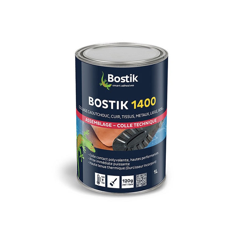 Bostik Colle 1400 néoprène polyvalente en 1 Litre Bostik Colle 1400 néoprène polyvalente en 1 Litre