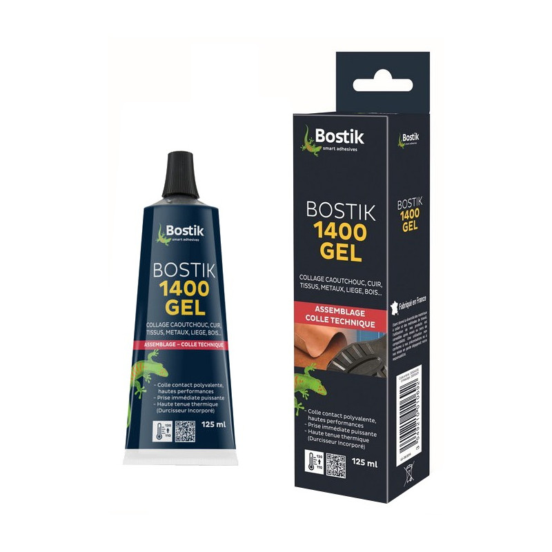Bostik Colle 1400 GEL néoprène polyvalente en tube Bostik Colle 1400 GEL néoprène polyvalente en tube