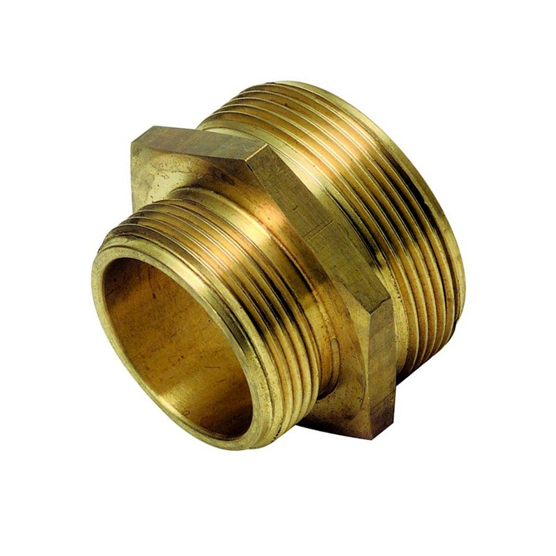 Mamelon double mâle avec réduction BSPP cylindrique laiton Mamelon double mâle avec réduction BSPP cylindrique laiton