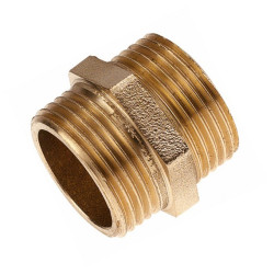 Mamelon double mâle BSPP cylindrique laiton Mamelon double mâle BSPP cylindrique laiton