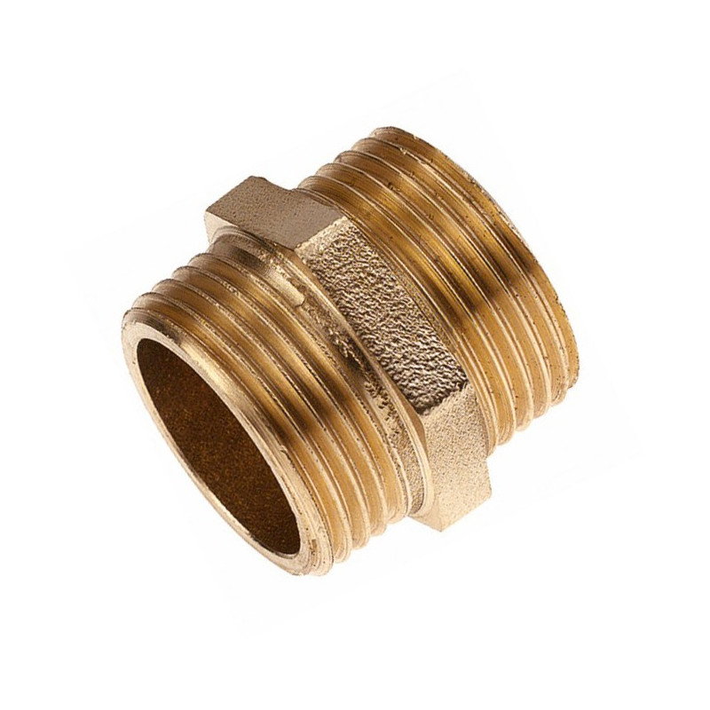 Mamelon double mâle BSPP cylindrique laiton Mamelon double mâle BSPP cylindrique laiton